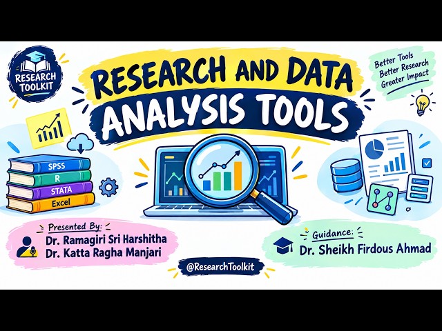 Research & Data Analysis Tools #DataAnalytics #ResearchData #DataPresentation