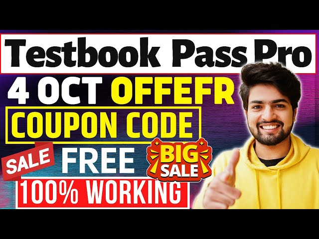 Testbook Pass Pro Coupon Code | Testbook Coupon Code | Textbook Pro Pass Coupon code| Testbook Offer