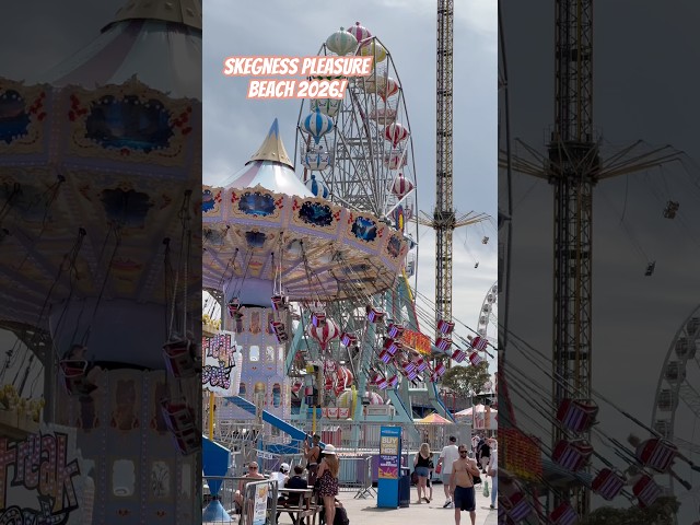 Seaside Amusement Park Vibes at Skegness Pleasure Beach 2026 🤩🏖️ #amusementpark #seaside #shorts