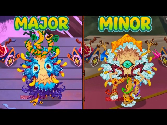 ALL Monsters Paironormal Carnival Wave Major vs Minor Fanmade ( NEW UPDATE ) || My Singing Monster