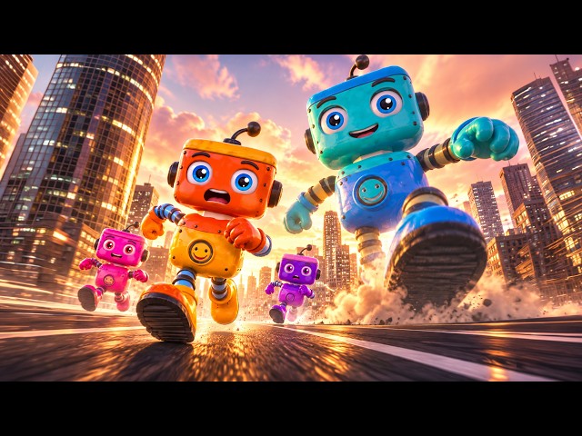 Run Rusty Run! 🤖 Giant Robot Chase + More Adventure Songs | Rusty’s World