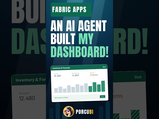 Fabric Apps - An AI agent built my dashboard with write-back!