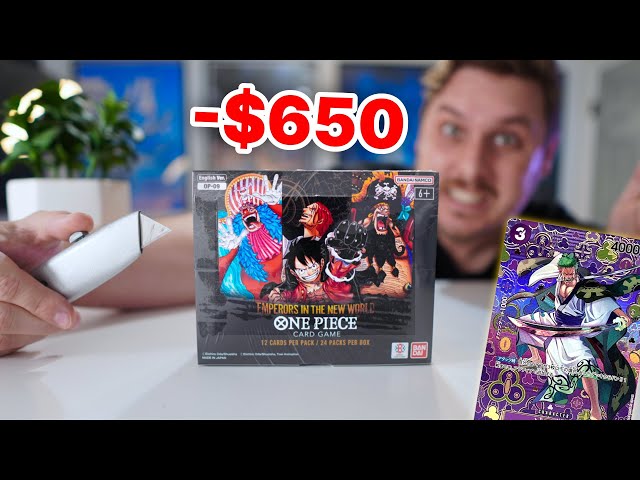 Opening a ONE PIECE: OP-09 booster box (*RISKING IT ALL* for a Zoro SP...)