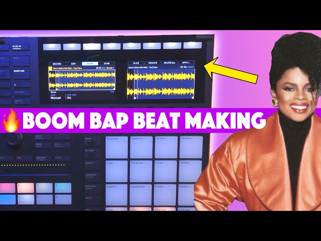 Chopping a FIRE 80's R&B Sample On Maschine MK3