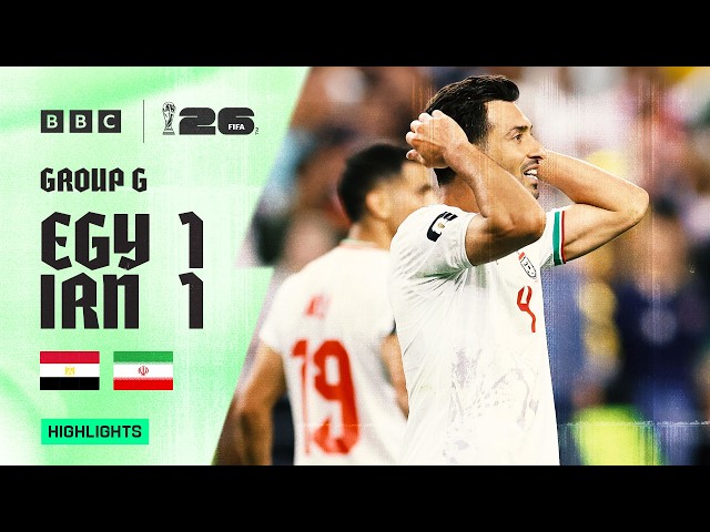 Egypt 1-1 Iran Highlights 🇪🇬🇮🇷 | TENSION‑PACKED | 2026 FIFA World Cup | Group G