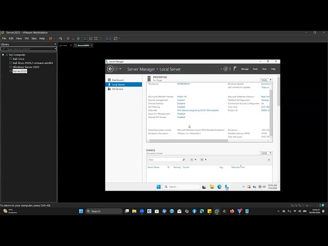 How to Configure windows server 2025
