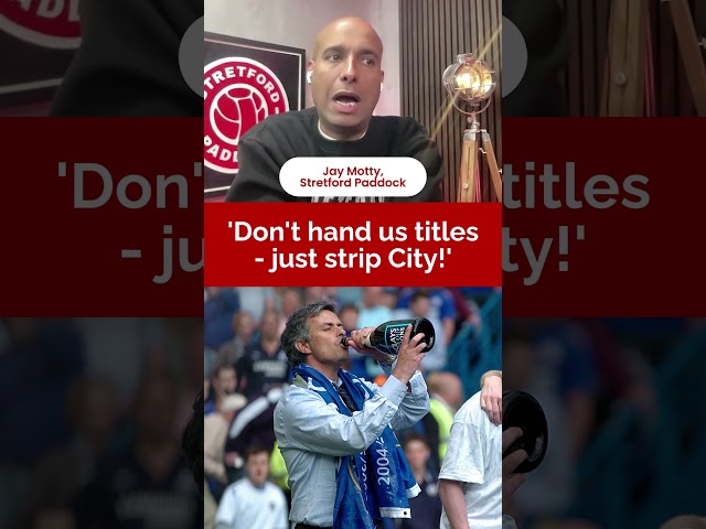 "Don't GIVE us those titles, but strip them from City!" Jay Motty on