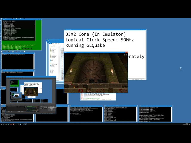 BJX2 Emulator, Running GLQuake, improved perf at 50MHz