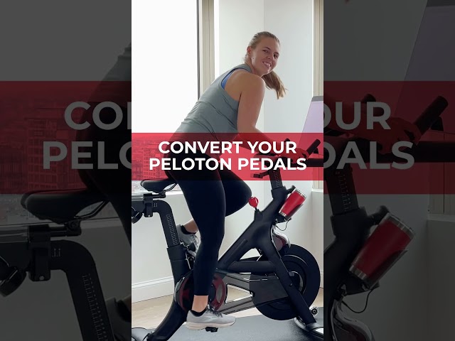 Switch between sneakers and Peloton shoes easily with TrubliFit Pedal Converters!