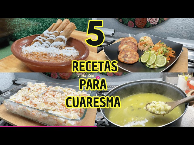 ✅️5 Recetas de Cuaresma y super faciles y deliciosas