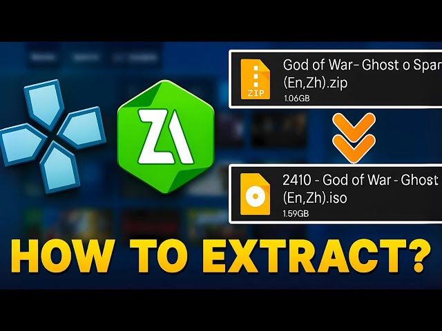 🔥How To Extract PPSSPP Games On Android using Z Archiver | How To Unzip Ppsspp Games