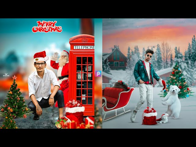 Merry Christmas Photo Editing Tutorial in PicsArt Lightroom Mobile | Christmas Day Photo Editing