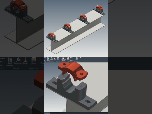 Bearing Housing Assembly | Autodesk Inventor | 2025 #3dprinting #autodeskinventor #cad #mechanic