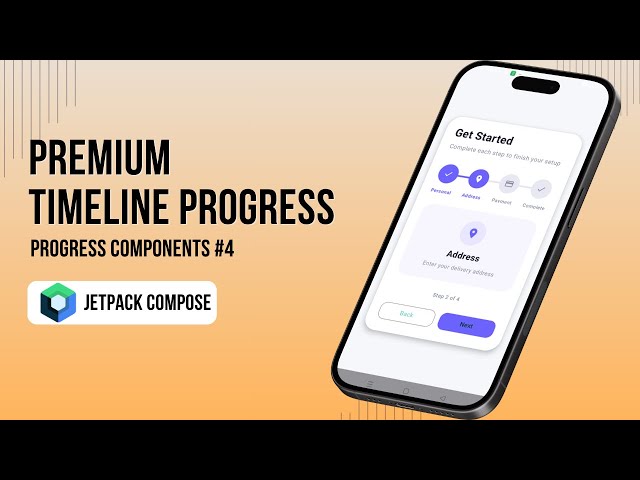 Timeline Progress in Jetpack Compose | Progress Component #4  | Kotlin