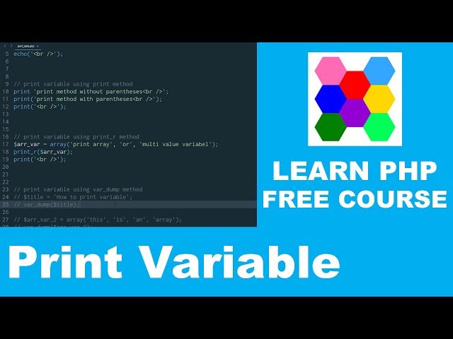 Learn PHP - Part 4 | Print Variable
