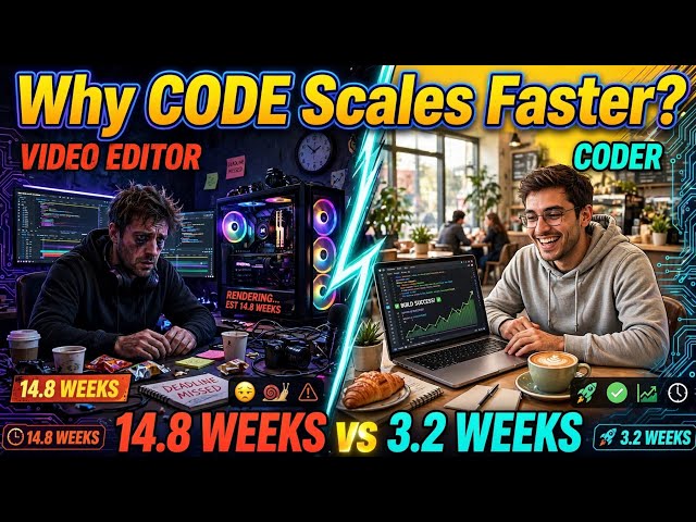 Why Coding Scales 10x Faster Than Video Editing (The Tech Freelance Advantage)