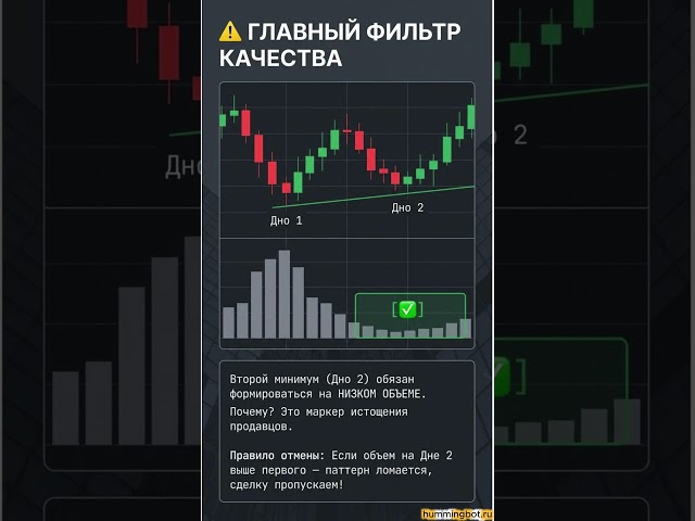 Double Bottom Pattern: Eliminating False Signals. Pine Script Strategy.