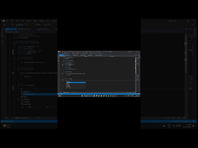 player double jump full video in channel #shorts #unity #development #script #3d