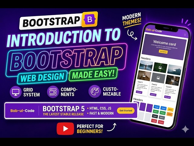 Bootstrap 5 Tutorial for Beginners: Build Responsive Websites (Introduction)