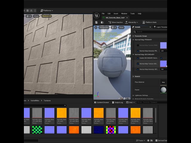 Cool Way to Blend 2 Normal Maps Together in UE5 with Switch & Replacing the Normal Map #shorts