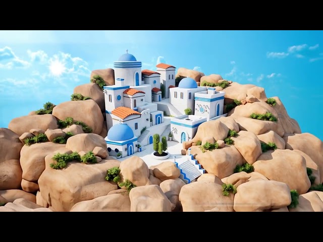 ⭐Members only⭐ Blender to Unreal Engine 5 – Stylized Greek Island Environment | Lessons 26-50