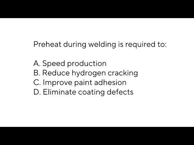 API 1169 Practice Exam - Part 3   Welding & NDT
