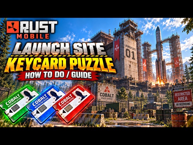 RUST MOBILE: LAUNCH SITE KEYCARD PUZZLE GUIDE