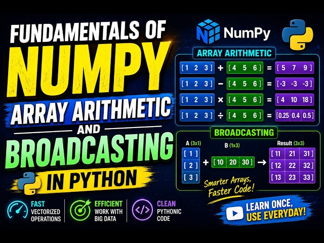 NumPy Arithmetic & Broadcasting Made Easy