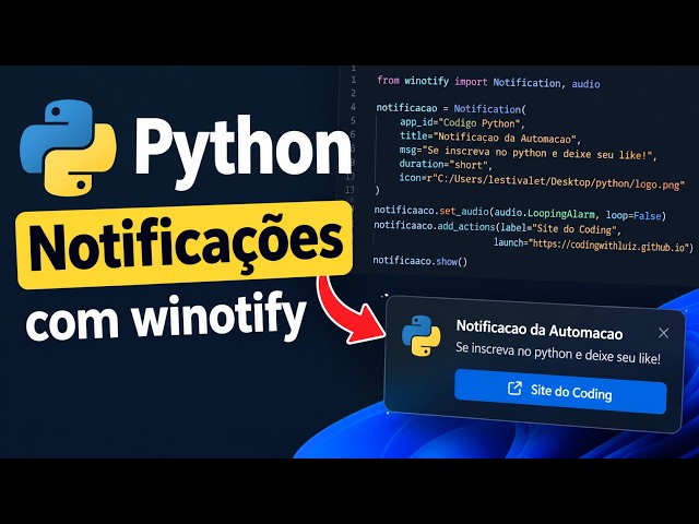 Como Criar Notificações do Windows com Python | Winotify