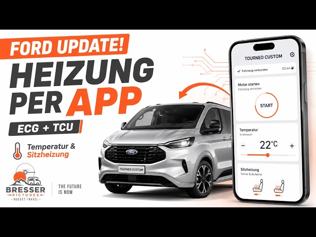 Ford Tourneo Custom - NUGGET V710 - New Ford App Features after ECG & TCU Update 26.2.11.4/5