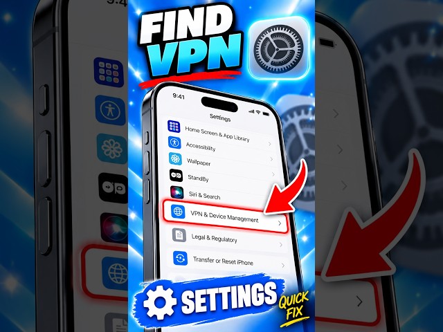 How to Find VPN & Device Management on iPhone | iOS Settings Guide