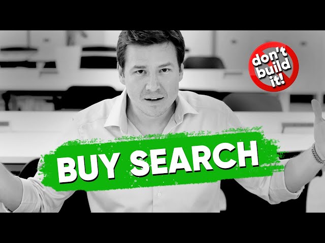 Why You Should Buy Search Functionality for Your Site Instead of Building It