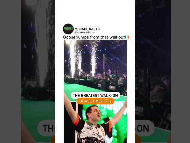 Is this the best darts walkout of all time?🇮🇪 🎯