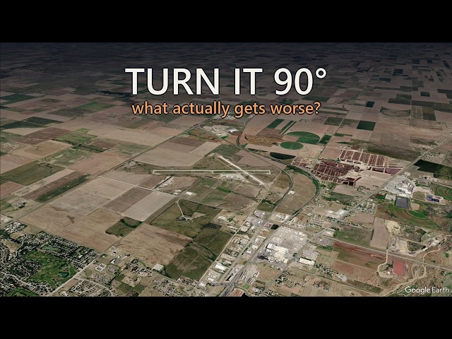 Turn a Runway 90 Degrees: What Actually Gets Worse