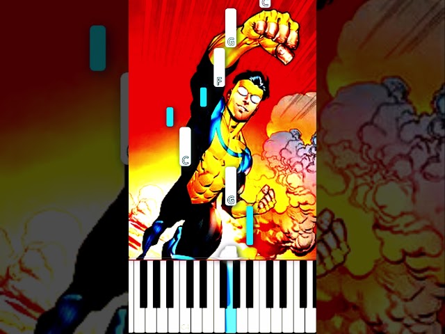 Invincible Edit Song - EASY Piano Tutorial