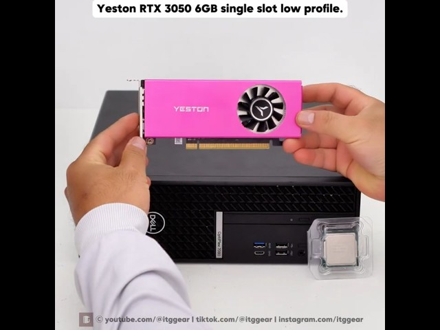 I downgraded my Dell SFF and slapped an Yeston RTX 3050 6GB LP in it. Can it game?