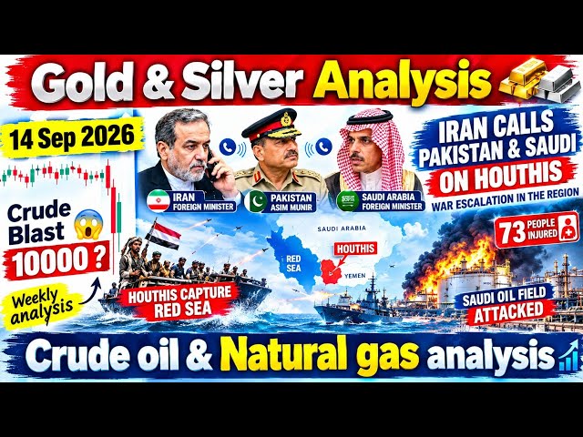 Crude Oil & Natural Gas Analysis for 14 Sep | Crude Oil live trading | Gold & Silver analysis | News
