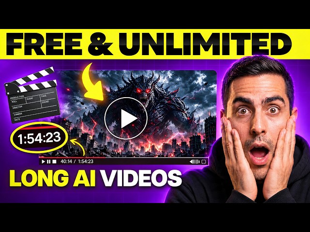 Make LONG AI Videos FREE & UNLIMITED in 2026