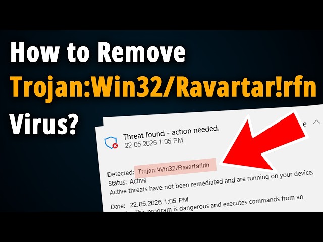 How to Delete Trojan:Win32/Ravartar!rfn Virus?