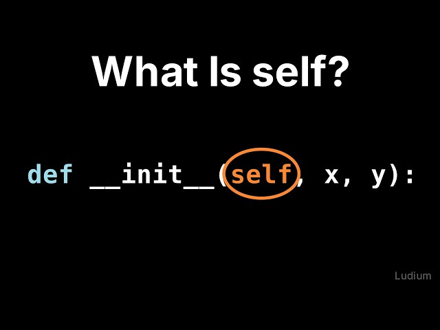 Introduction to CS | 17.4: The __init__ Constructor: Why Every Method Starts With self