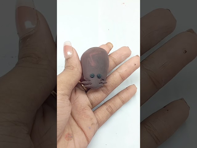 How to Make a Mini Clay Mouse 🐭 | Cute & Easy DIY #shorts @AfriNahiD #art