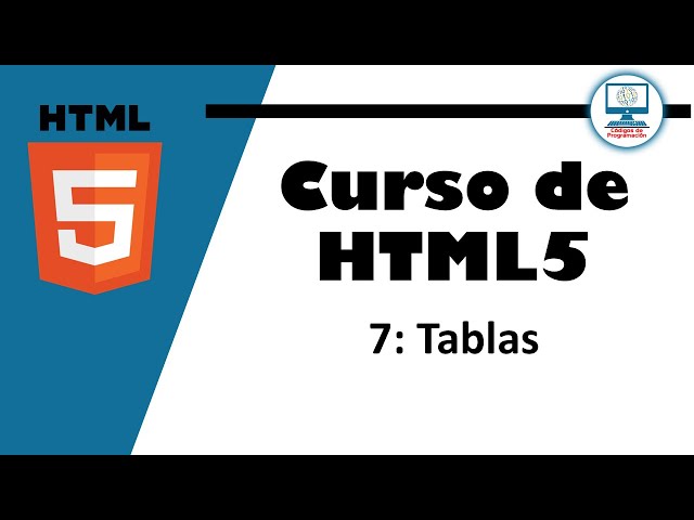 HTML5 - 7 Course: Tables