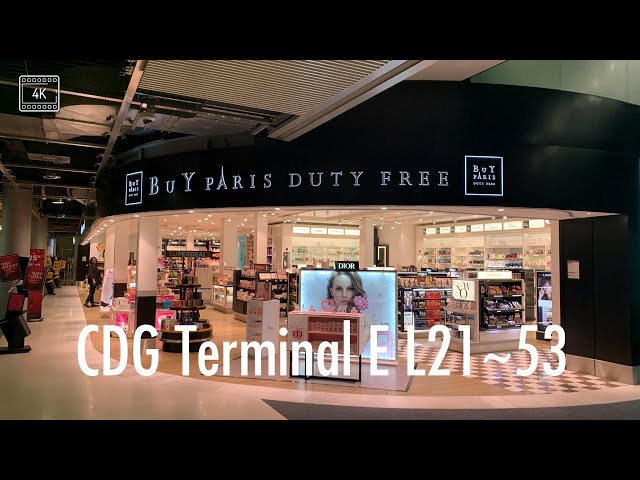[4K Europe] Paris Charles de Gaulle Airport (CDG) Terminal E L21~53