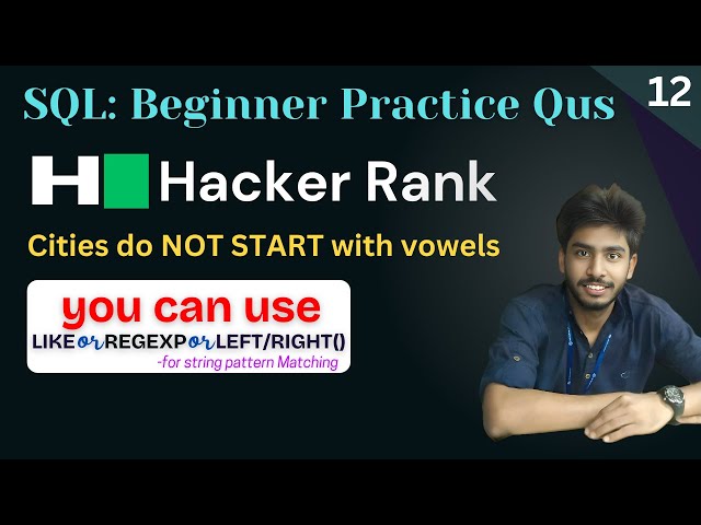 12) Weather observation station 9 | Hackerrank sql questions | SQL | sql tutorial | sql full course
