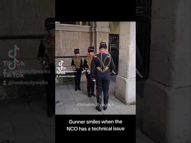 Gunner smiles when the NCO has a technical issue.