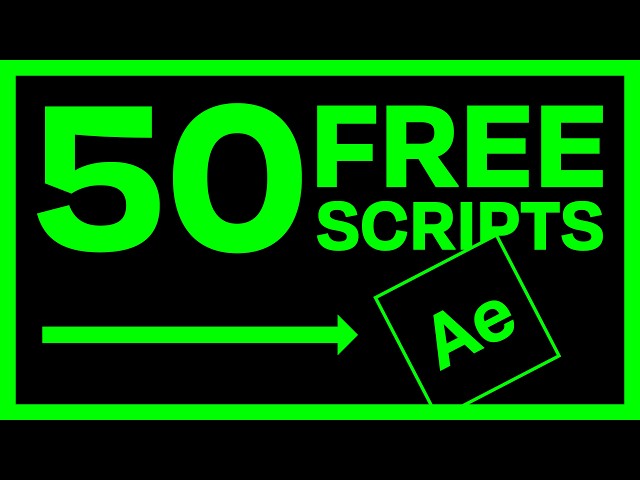 50 FREE After Effects Scripts (to improve your workflow)