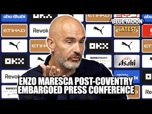 Enzo Maresca on Haaland, depth and Champions League | Manchester City 1-0 Coventry City | Embargoed