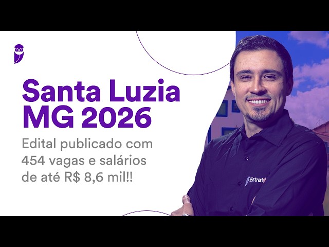 Santa Luzia MG Civil Service Exam 2026 - Notice published with 454 vacancies and salaries up to R...