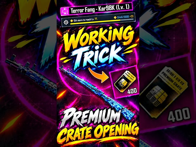 Premium Crate Opening For Kar98 Upgradable Gun | How To Get Premium Crate BGMI