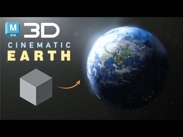 How to Create a Cinematic Earth in Maya | Full 3D Tutorial 🌍 #3d #youtube #maya #art #vfx #space